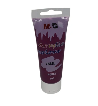 أنبوب ألوان إم آند جي أكريليك - 75 مل - أحمر