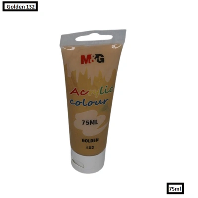 أنبوب ألوان أكريليك إم آند جي - ذهبي 75 مل للرسم والفنون
