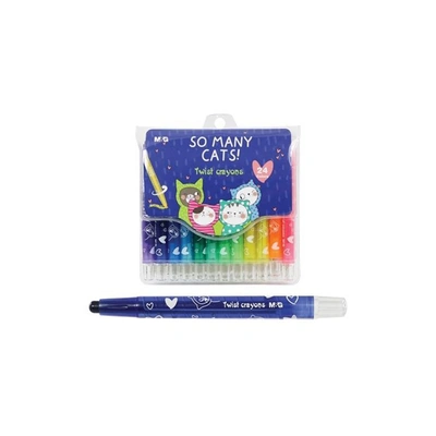 ألوان شمعية إم آند جي - 12 لون