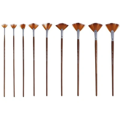 مجموعة فرش رسم من كيب سمايلينج - 9 قطع احترافية للألوان المائية والزيتية