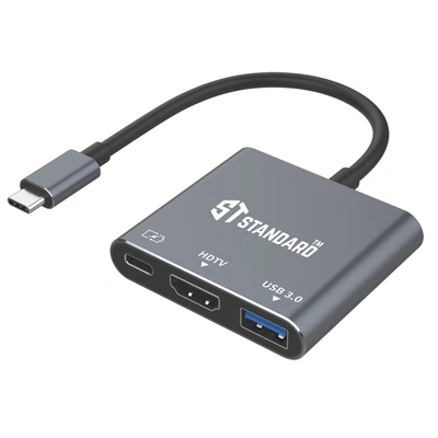 محول USB-C اس تي استاندرد ST-9175 - 3 في 1 - بدون ضمان
