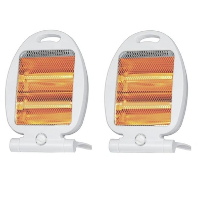 روتانا دفاية كهربائية هالوجين - 2 شمعة - 800 وات - أبيض - 2 قطعة