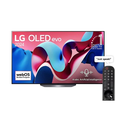 تلفزيون سمارت ال جي برسيفر داخلي - 55 بوصة - OLED Evo - دقة 4K UHD - أسود - OLED55CS4VA