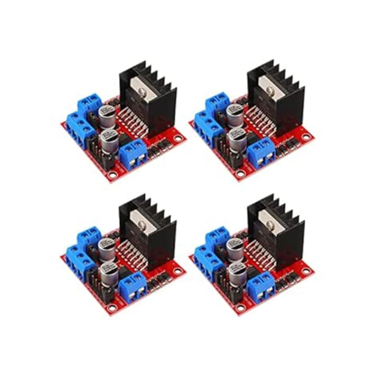 وحدة تحكم محرك L298N Dual H Bridge - 4 قطع
