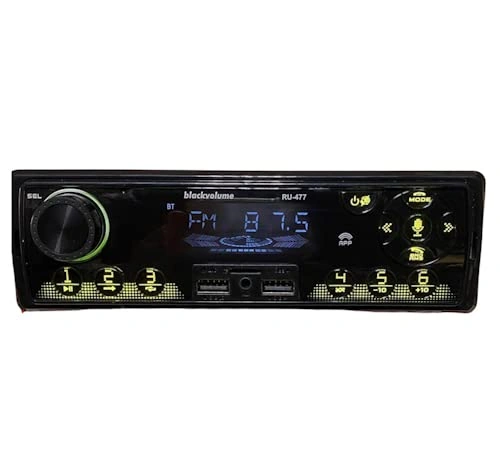 ‎Blackvolume راديو سياره - 200 وات - أسود - Ru477