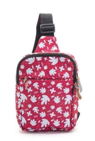 Mintra شنطة كروس مطبوعه - ورق شجر