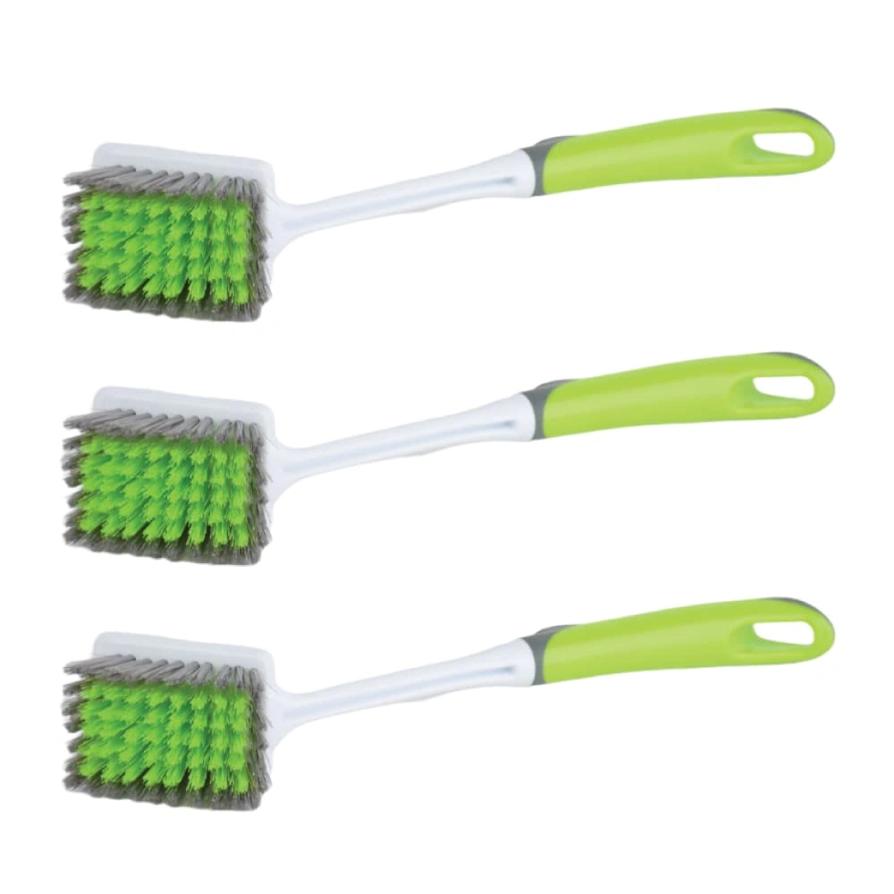 طقم فرش تنظيف بيد - أخضر - 3 قطع