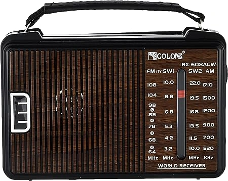 Golone راديو كلاسيك كهربائي صغير - اسود