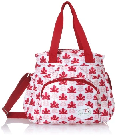 La Mella حقيبة حفاضات للام - أحمر - 9946