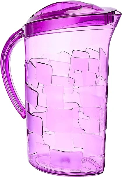 شفشق بلاستيك شفاف - 2 لتر - بنفسجي