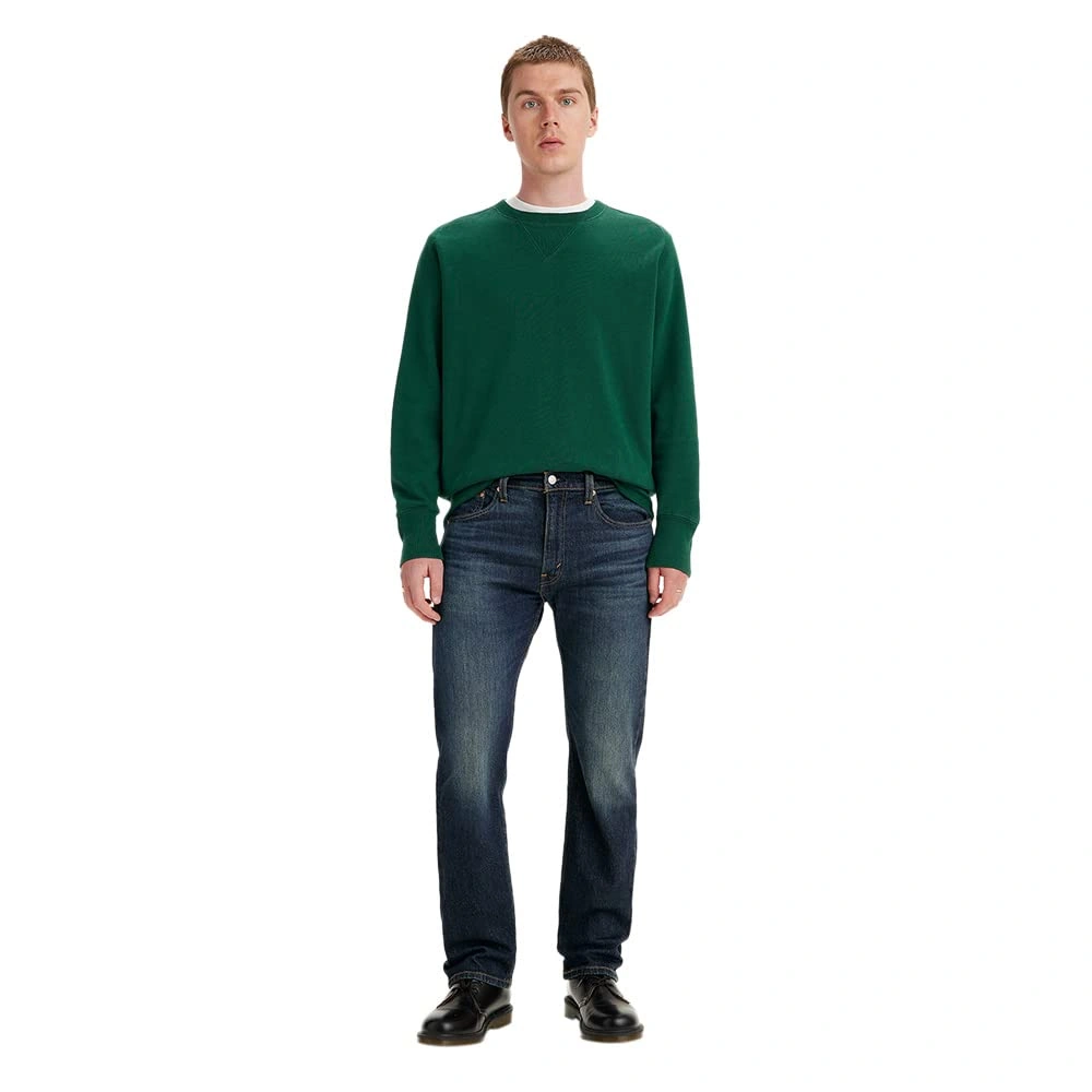 00505-1552 بنطلون جينز 505 بقصة عادية للرجال - أزرق غامق