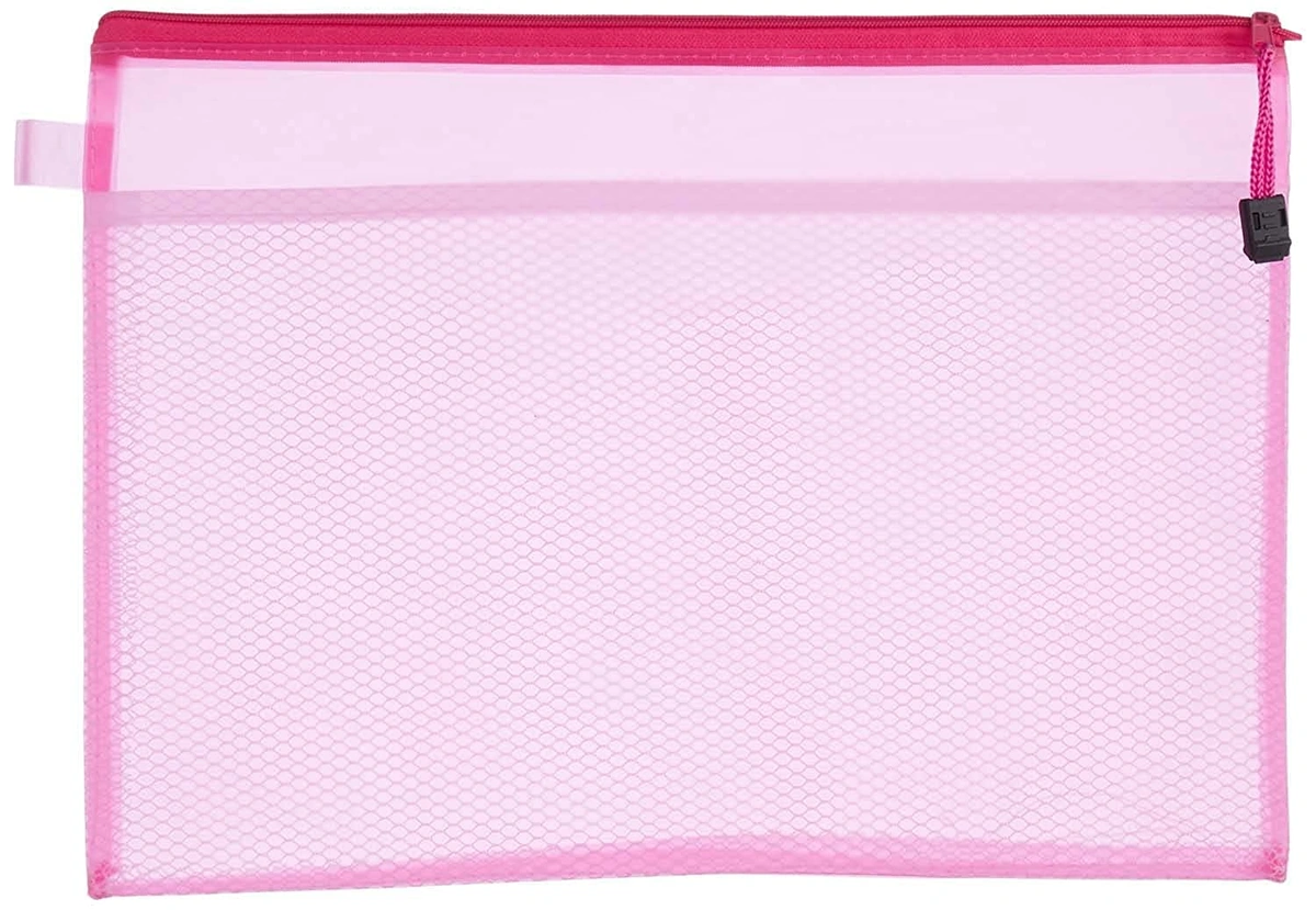 حافظة أوراق قماشيه بسوسته - بينك