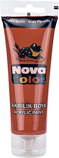 NOVA أنبوبة لون اكريليك تركي - 75 ملم - بني - ‎‎NC-527