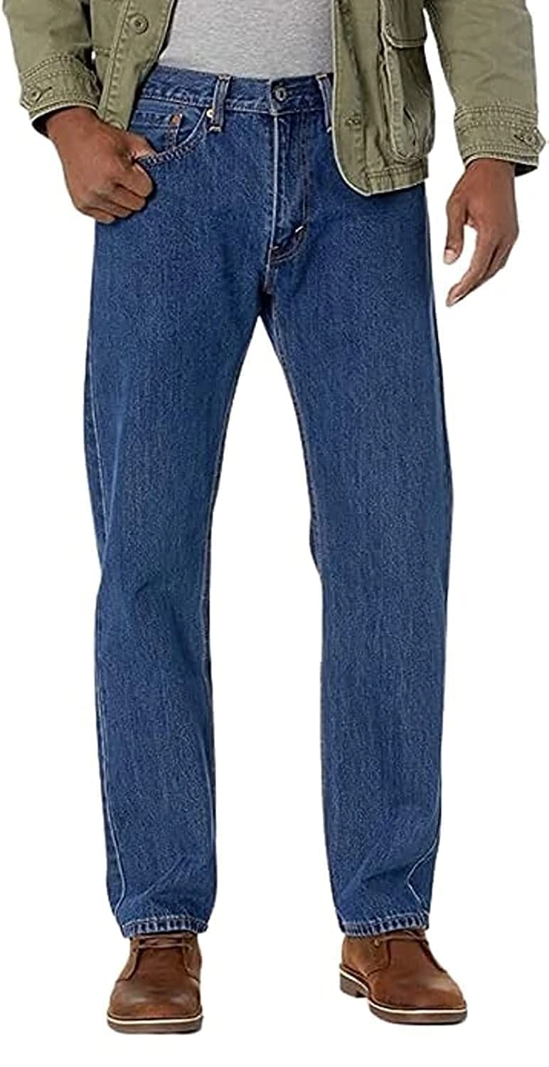 00505-4886 بنطلون جينز 505 بقصة عادية للرجال - كحلي