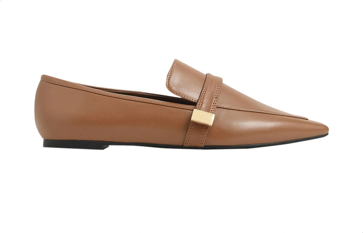 Charles & Keith جزمة لوفرز‎ حريمي - بني فاتح - CK1-70380751