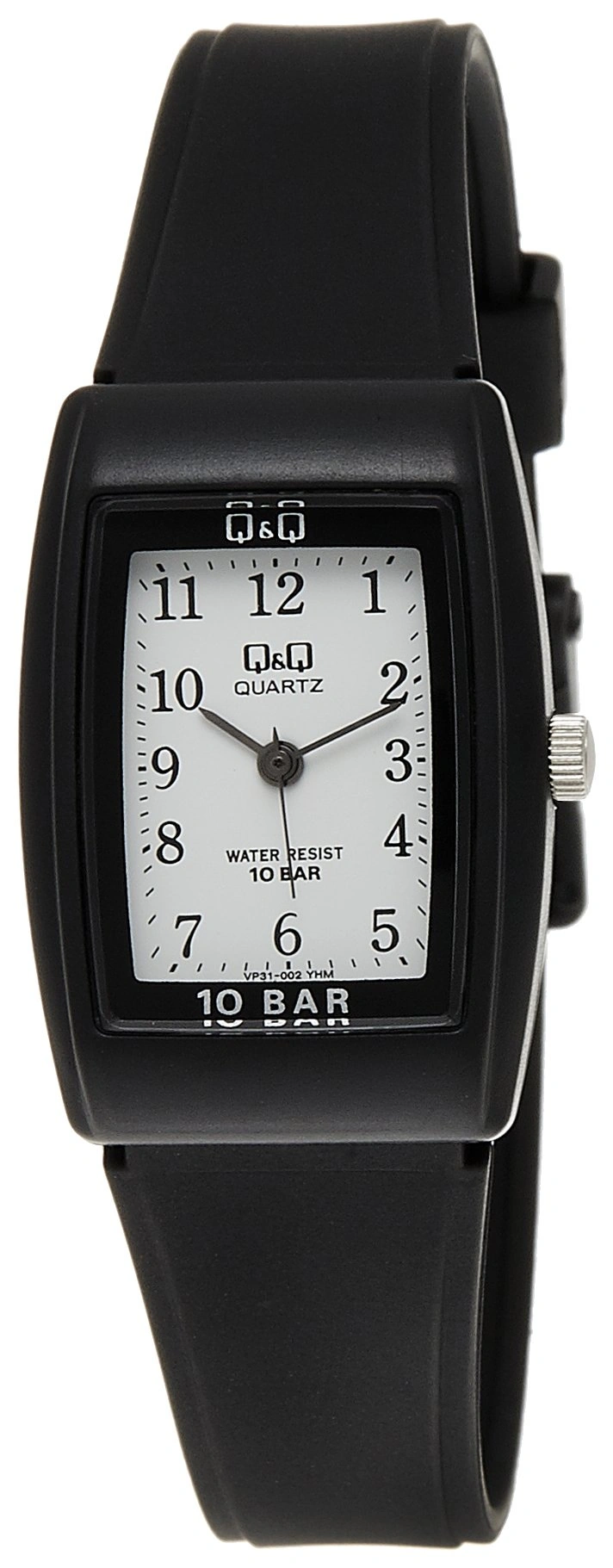 ساعة حريمي - 21 ملم - أسود/أبيض - VP31J002Y