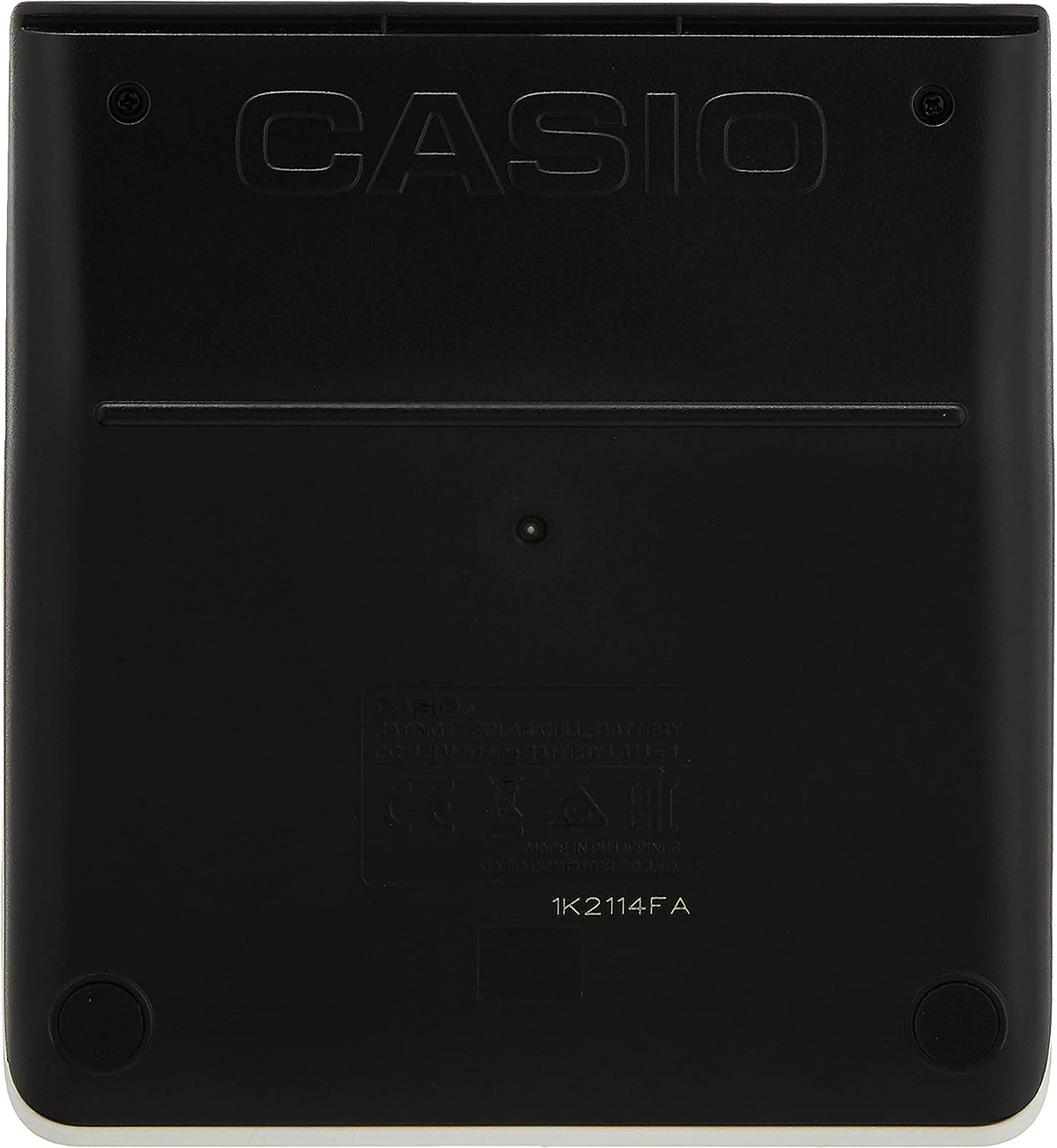 Casio الة حاسبة صغيرة - أسود - ‎MH-12-BK-W-DP