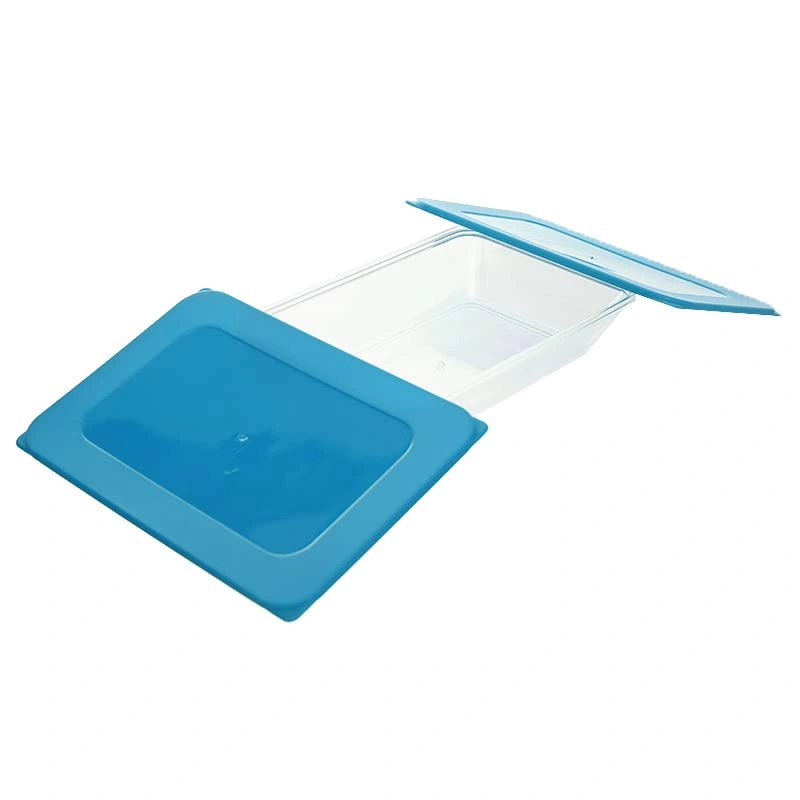 طقم علب حفظ طعام مستطيلة - 2 قطعة - تركواز