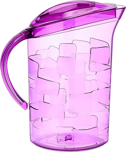 شفشق بلاستيك شفاف - 2 لتر - بنفسجي