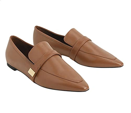 Charles & Keith جزمة لوفرز‎ حريمي - بني فاتح - CK1-70380751