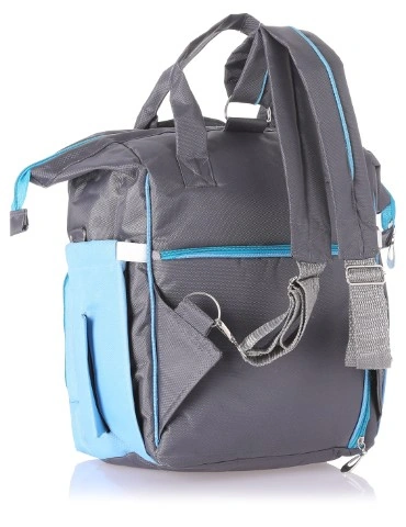 Prime Leader شنطة ظهر لحفاضات البيبي - أزرق/رمادي