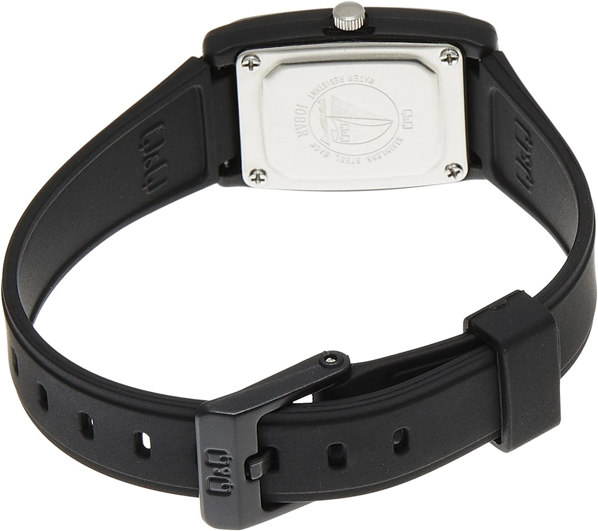 ساعة حريمي - 21 ملم - أسود/أبيض - VP31J002Y