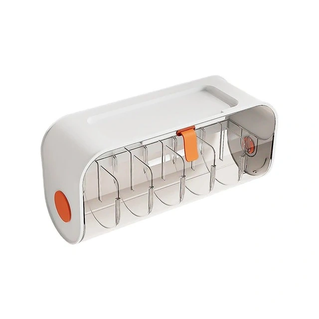 منظم للملابس الداخليه أكريليك - أبيض/شفاف