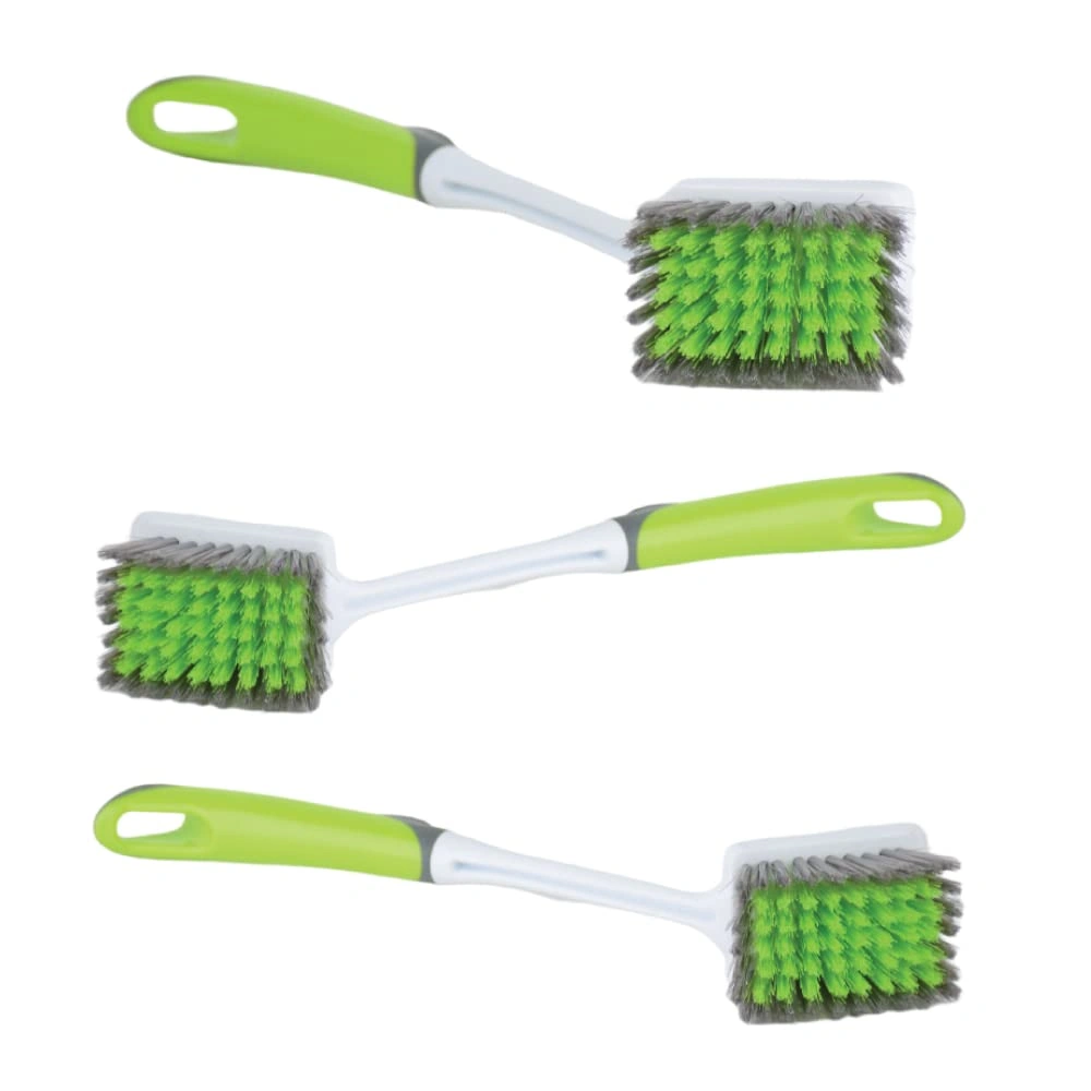 طقم فرش تنظيف بيد - أخضر - 3 قطع