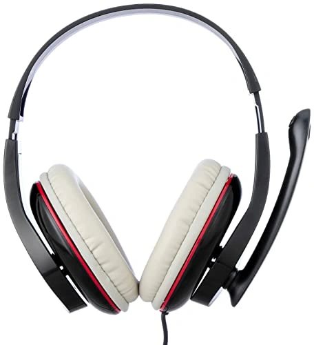 Sades سماعة فوق الاذن بسلك - ابيض/ اسود - Sa-701