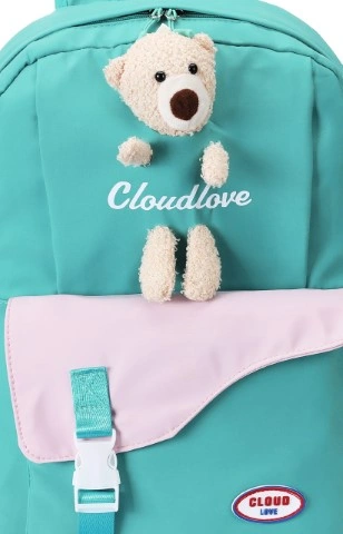 شنطة ظهر للجنسين - أخضر/روز - MOT - 166