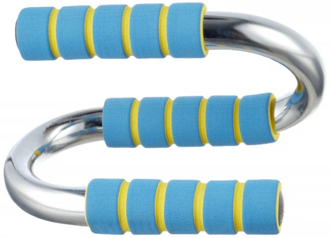 بار لتمارين الضغط - 2 قطعة - لبني/أصفر