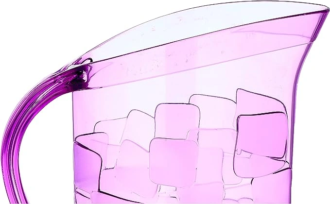 شفشق بلاستيك شفاف - 2 لتر - بنفسجي