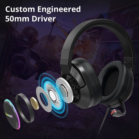 Tronsmart سماعات رأس سلكيه للألعاب - أسود