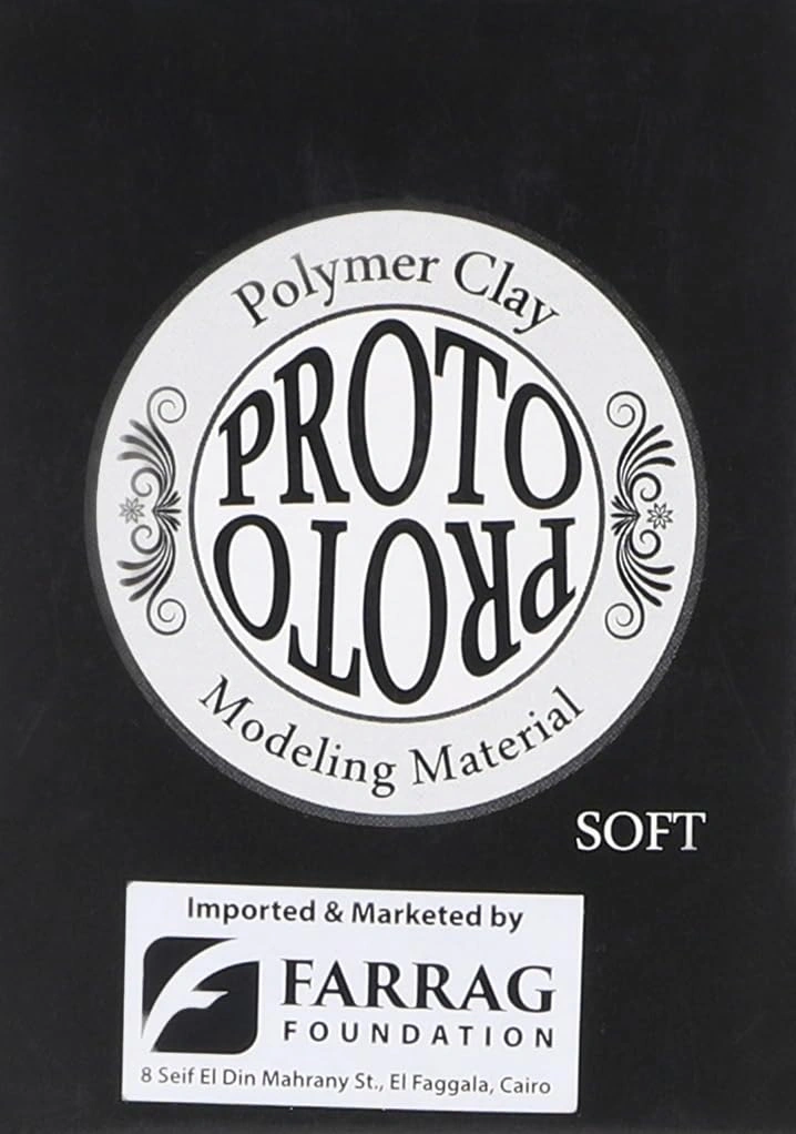 Proto علبة صلصال حراري - 6 قطع - أصفر