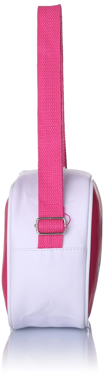 لانش باج صغيرة - أبيض/فوشيا