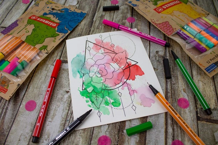 Stabilo أقلام حبر جافة ميني - 12 قلم - ‎688/12-07-1