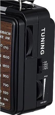 Golone راديو كلاسيك كهربائي صغير - اسود