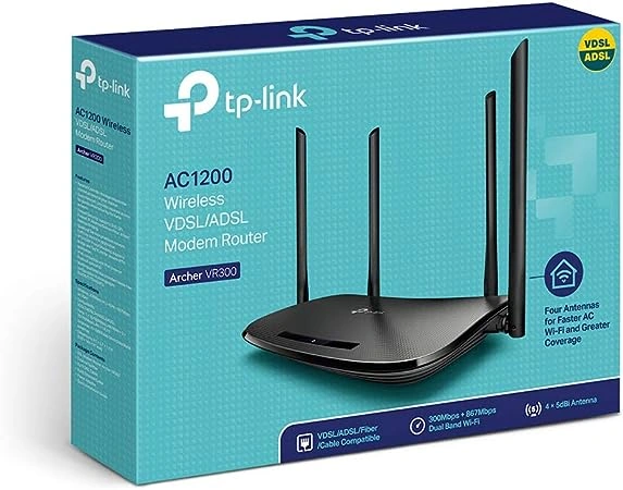 TP-LINK راوتر لاسيلكي - اسود - ‎ARCHER VR300