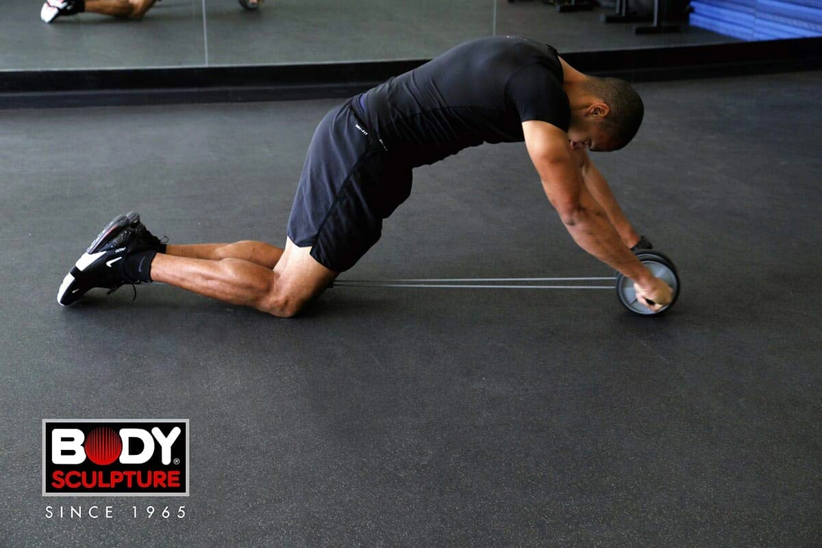 Body Sculpture عجلة التمرين المزدوجة باستك - أسود/برتقالي - BB-705