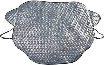 شمسية لزجاج السيارة الامامي - فضي