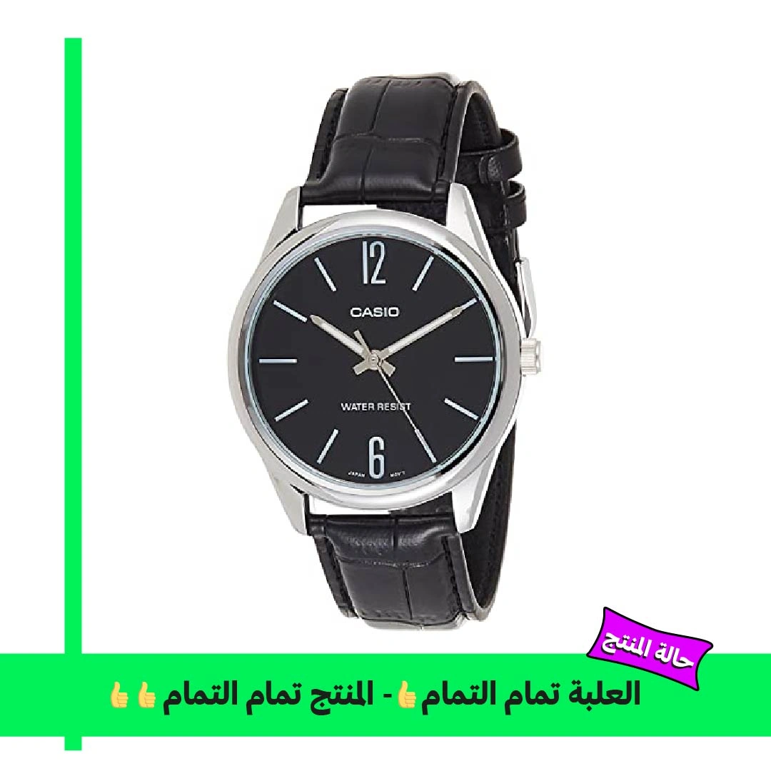 Casio MTP-V005L-1BUDF ساعة كاجوال رجالي - أسود