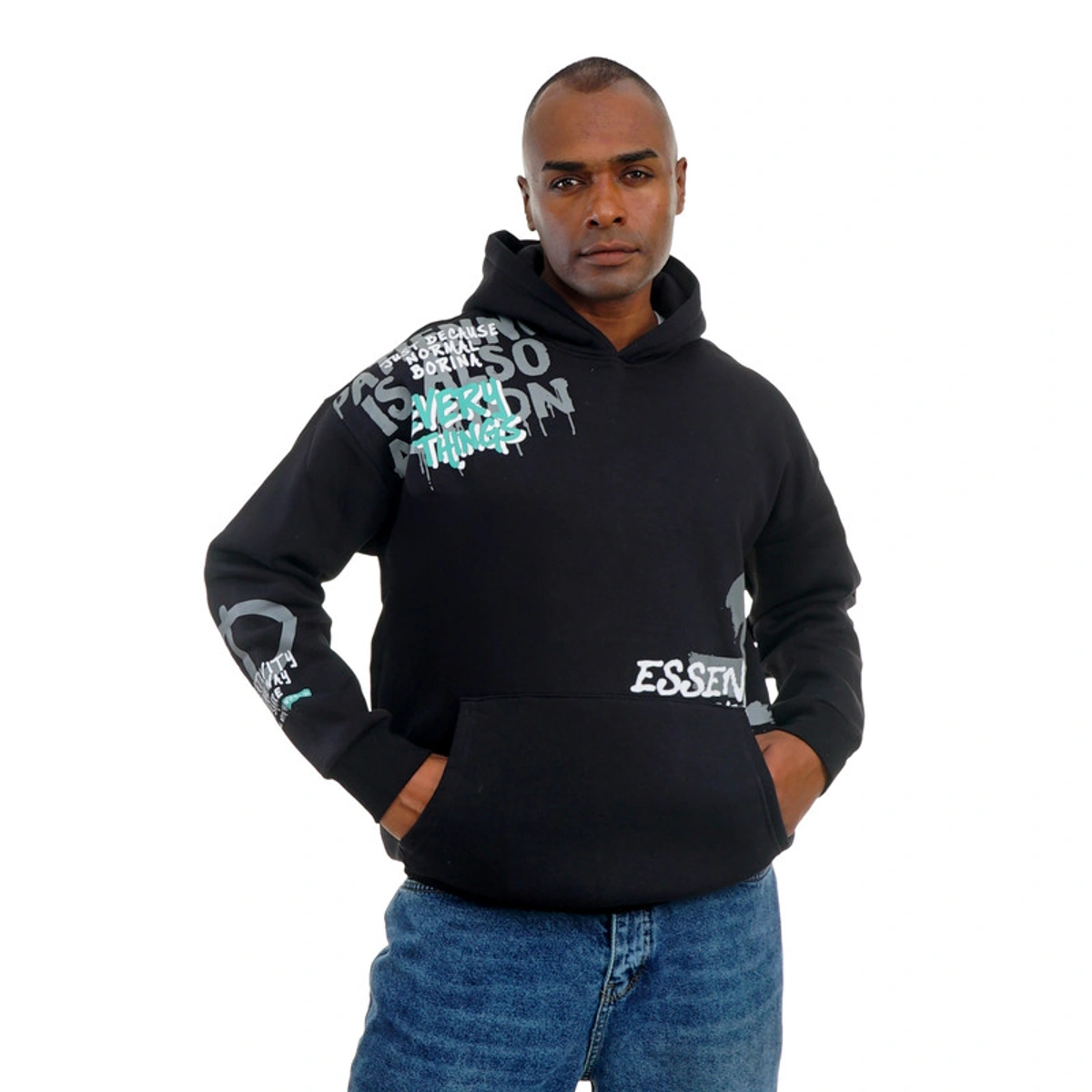 سويت شيرت مطبوع رجالي - 107030132