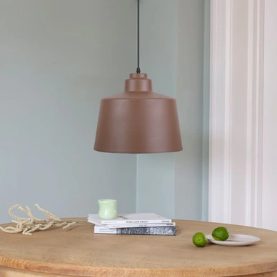 وحدة إضاءة للسقف - بني