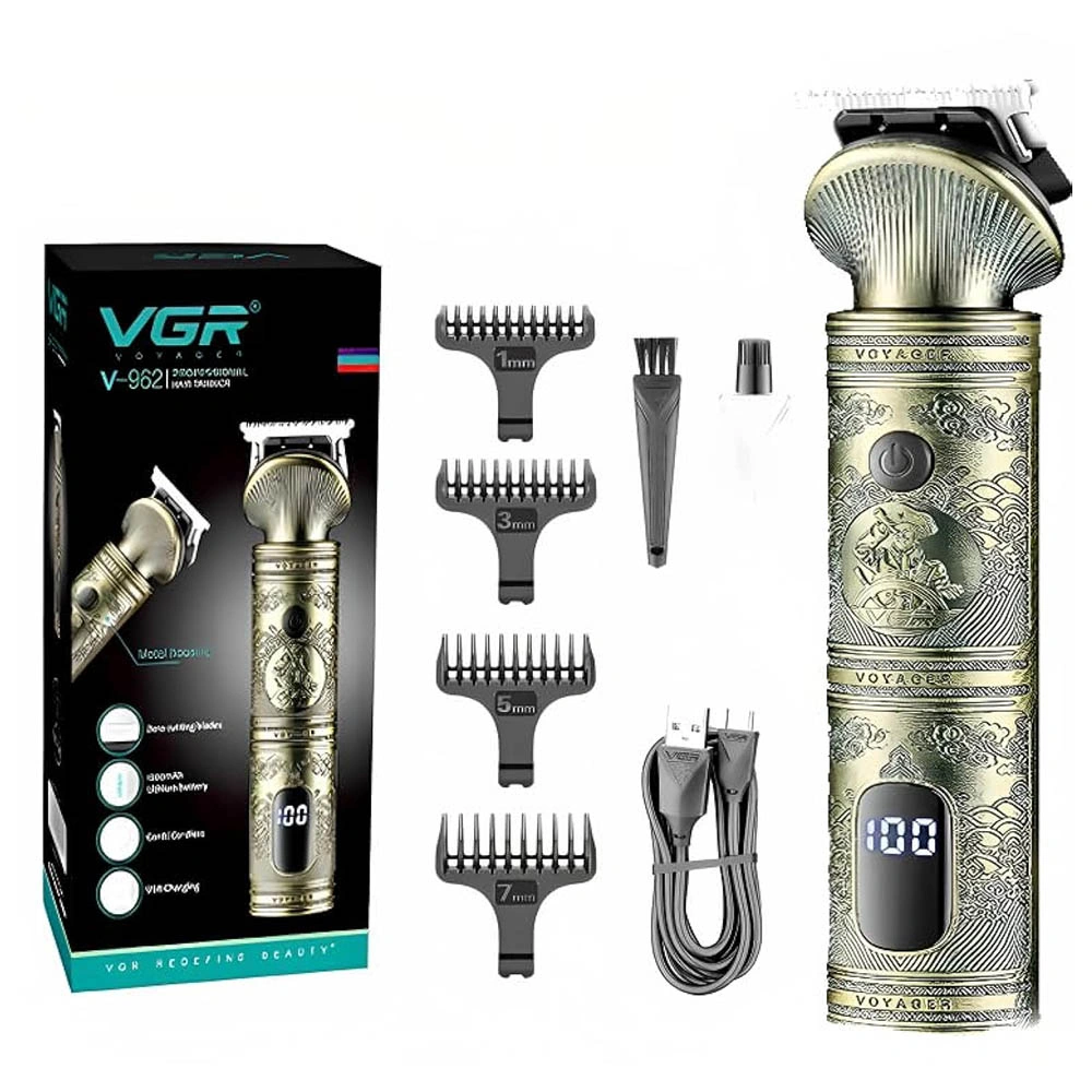 V-962 ماكينة حلاقة الشعر قابلة للشحن - ذهبي