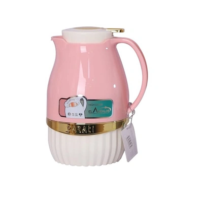 ترمس شاي - 0.85 لتر - خامة عالية الجودة - روز*أوف وايت