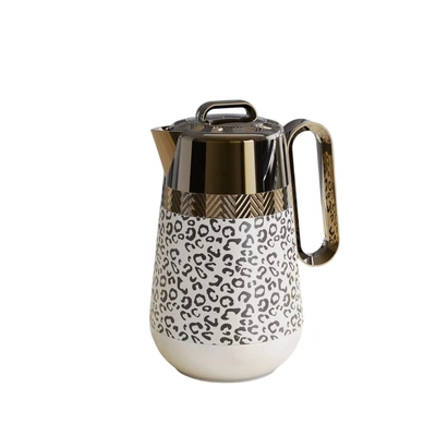 ترمس شاي الأندلس - 1 لتر - خامة عالية الجودة - أبيض*أسود