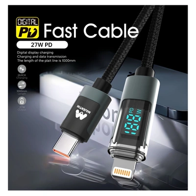 شاحن كابل CL-002 LED Type-C إلى Lightning