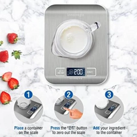 ميزان مطبخ رقمي ديجيتال - 1 جم : 5 كجم