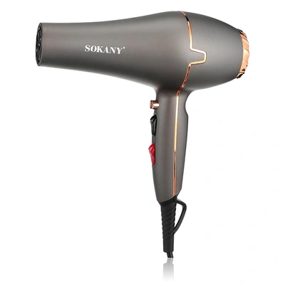 Sk-8807 مجفف شعر ساخن وبارد - 2200 وات - فضي