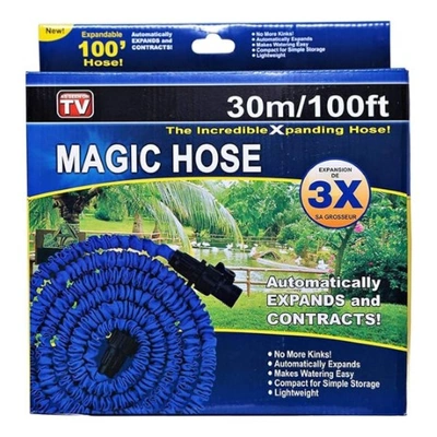 خرطوم مياة قابل للتمدد - 30 متر - أزرق